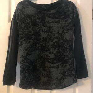 Trouve Black Cute Sweatshirt Pullover